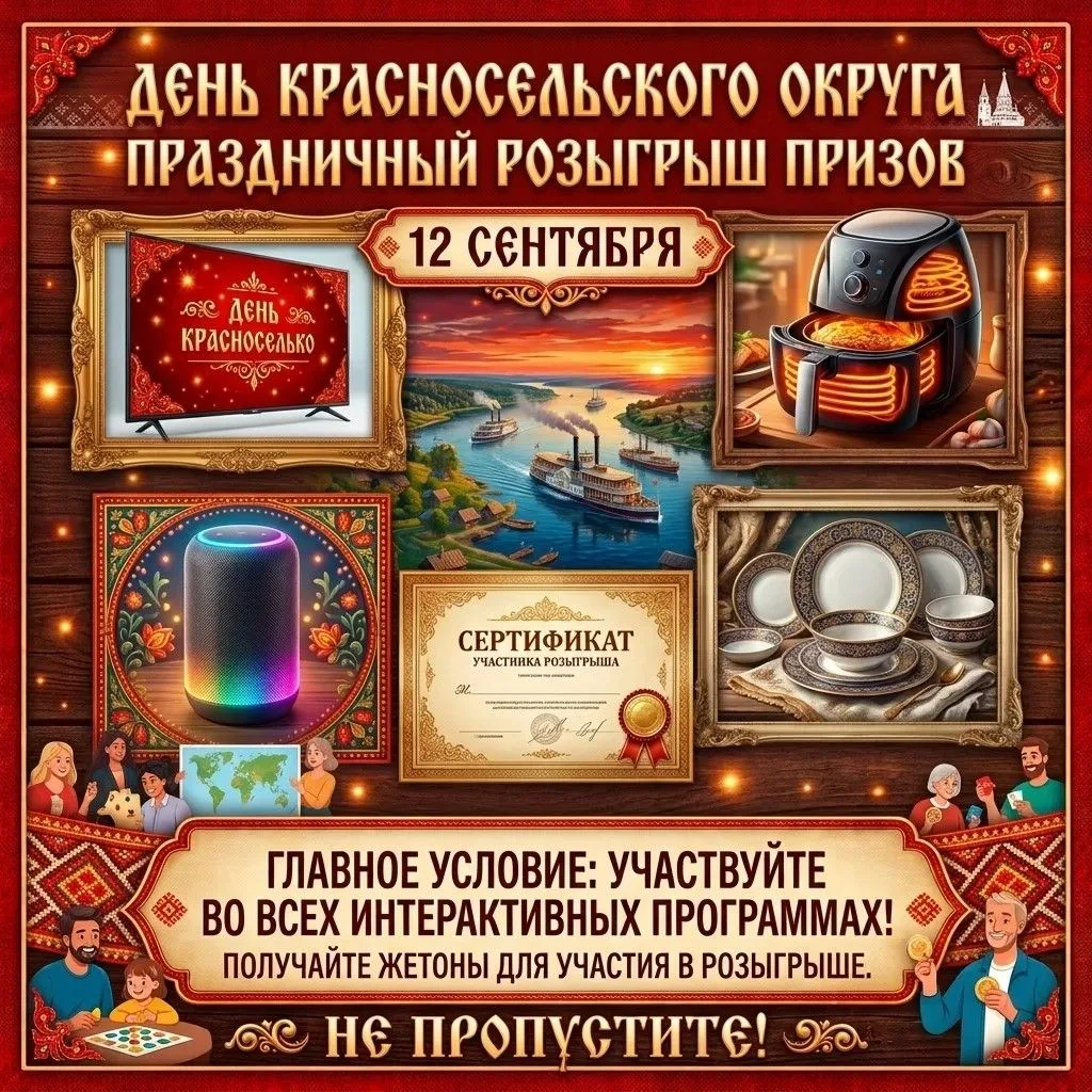 🎉 12 сентября на Дне округа — розыгрыш призов!