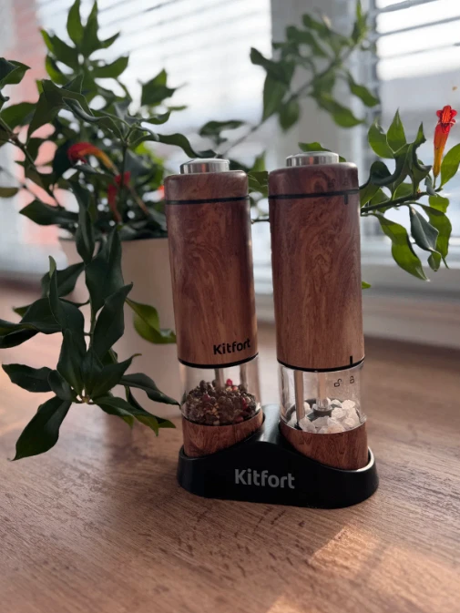 🟡 Набор автоматических мельниц для соли и перца Kitfort КТ-6384 на Яндекс Маркет