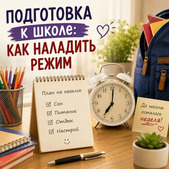 ⏰До школы осталась неделя. Пора перестраивать режим?