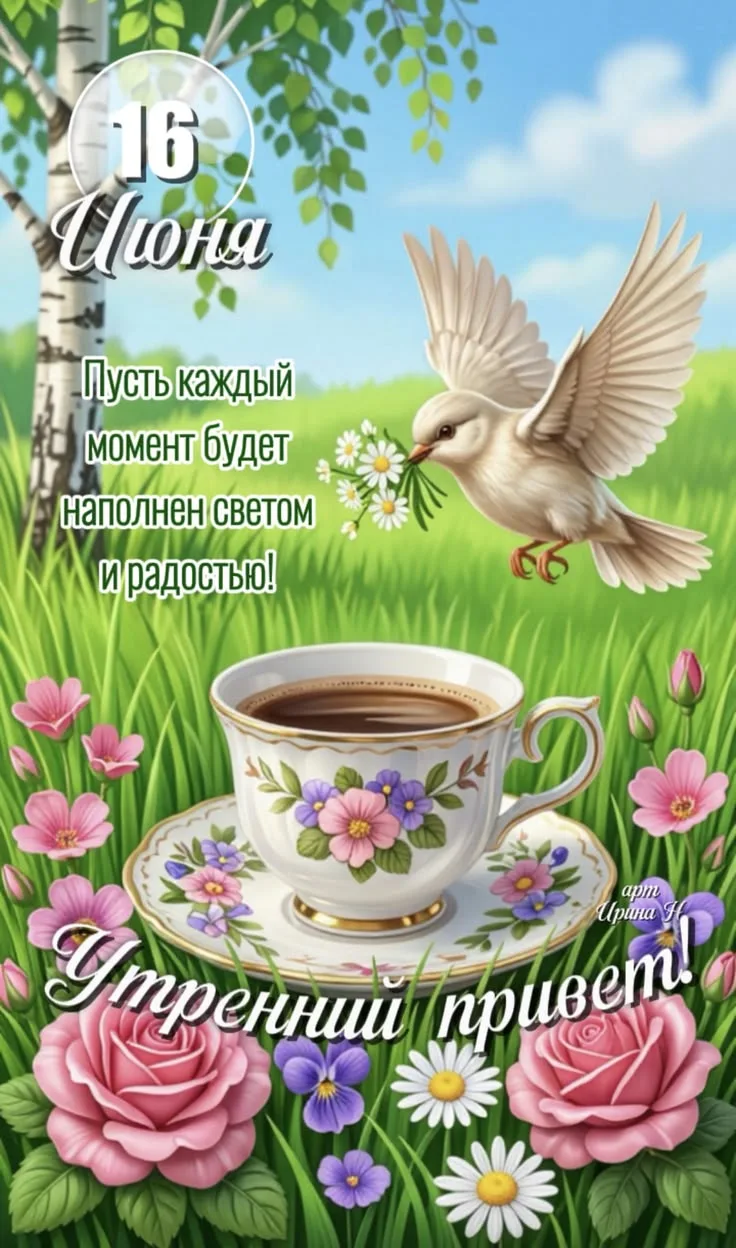 🥰 Оставляйте реакции, если понравилась открытка и делитесь с близкими ❤