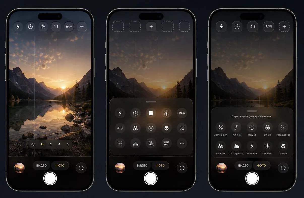 Похоже, в iOS 27 «Камера» будет с виджетами, Siri-режимом и ручными настройками.