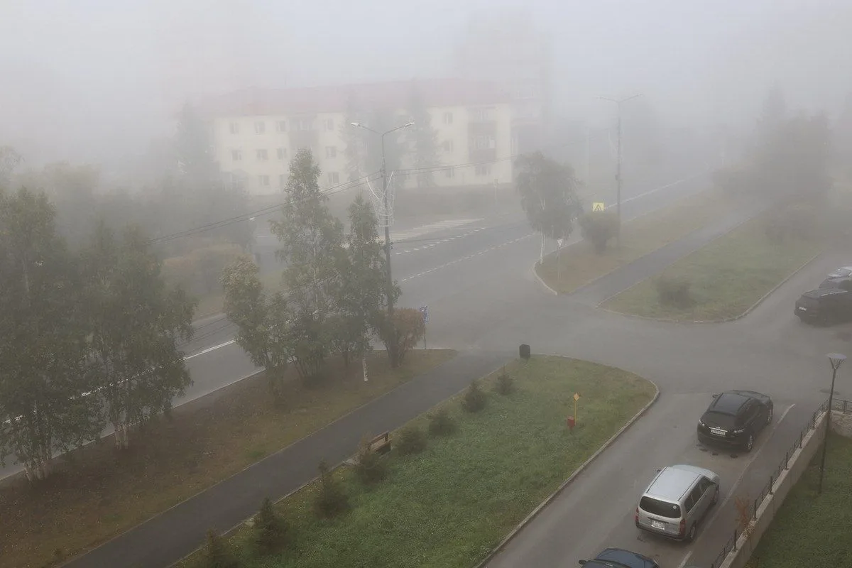 Салехард утонул в тумане