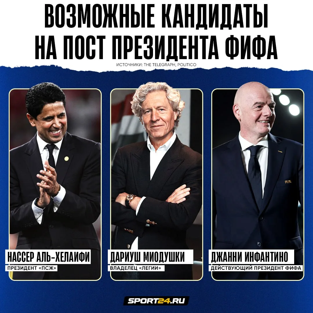 В УЕФА настроились против третьего срока Инфантино на посту президента ФИФА 👊🏻