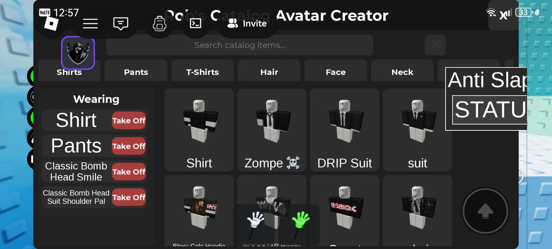 Script: Rob's catalog avatar