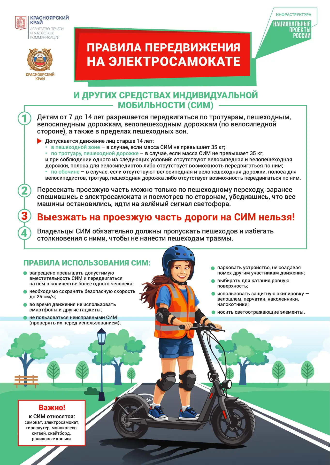 Правила СИМ! 🛴

Мы за безопасность!