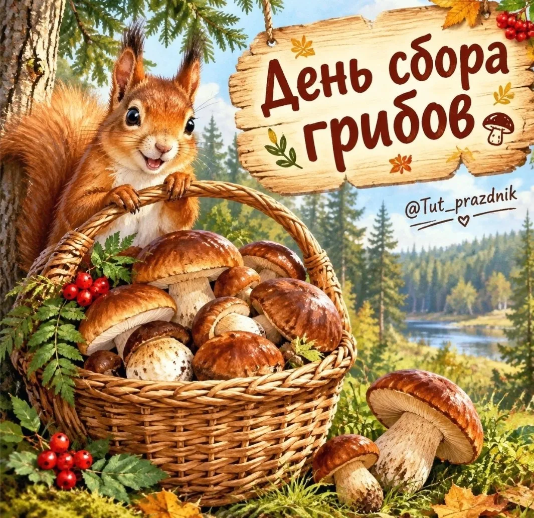 7 сентября — День сбора грибов 🌿