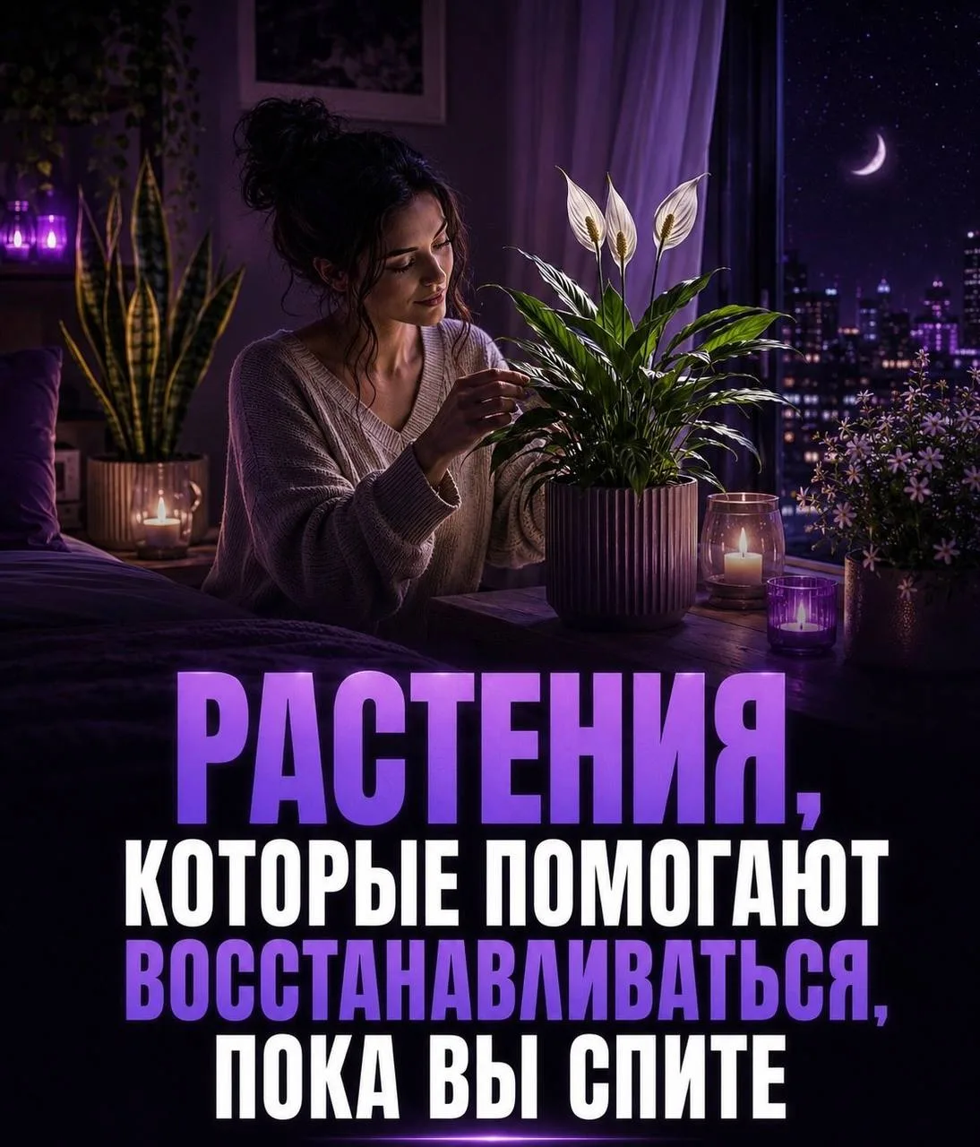 Растения, которые помогают расслабиться перед сном.