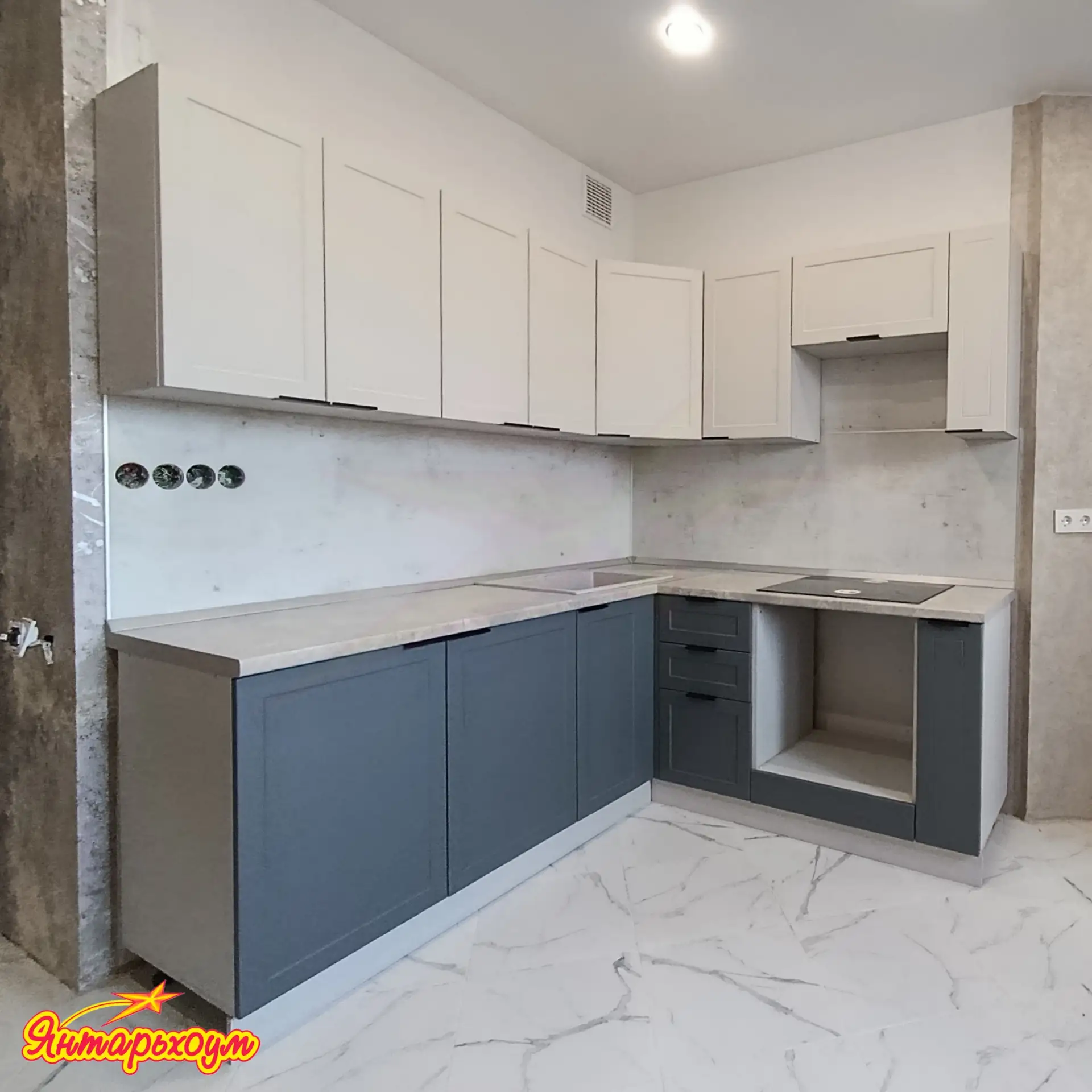 🔥Слова излишне — угловая модульная кухня от сети мебельных магазинов «ЯНТАРЬХОУМ» в до...
