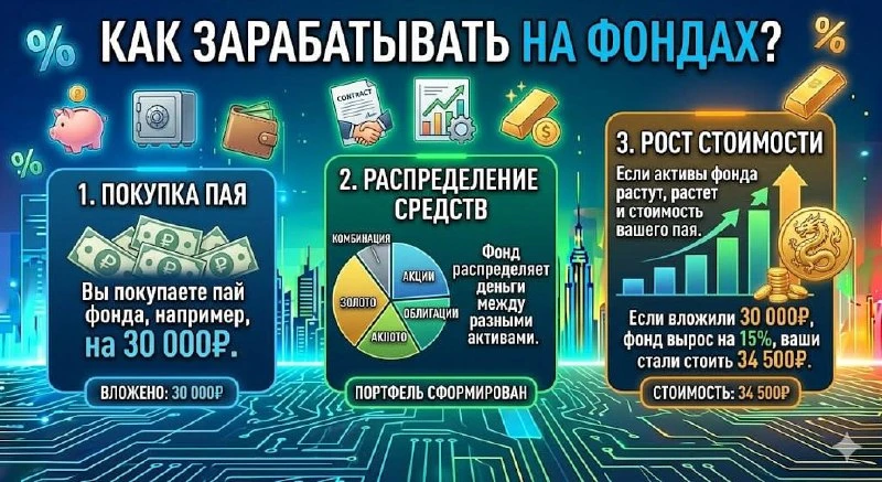 КАК РАБОТАЮТ ИНВЕСТИЦИИ ДЛЯ ЛЕНИВЫХ 😄

ПИФ (паевой инвестиционный фонд) - это готовый набор активов