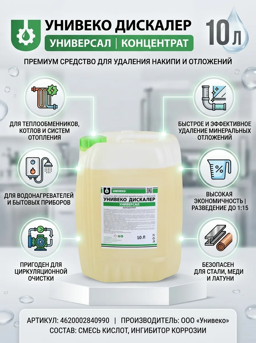 УНИВЕКО Дискалер Универсал концентрат канистра 10 л 4620002840990