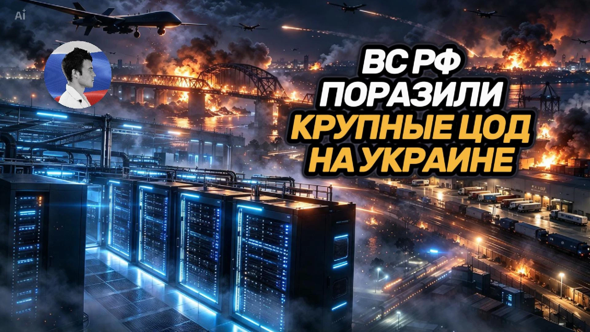 ВС РФ поразили крупнейшие дата-центры на Украине. Взрывы гремели всю ночь
