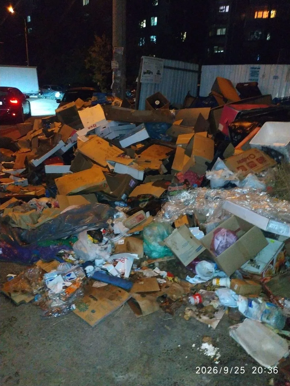 В Краснооктябрьском районе Волгограда несколько недель не убирают свалку у мусорных баков