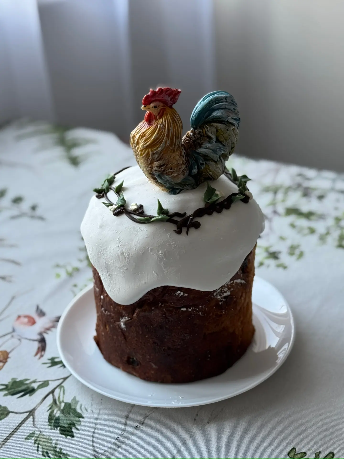 🍫Кулич с шоколадной скульптурой🍫