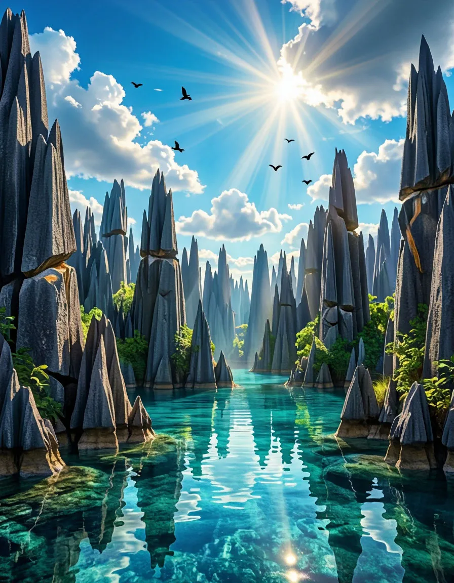 Cinematic anime-style landscape in the exact visual style of Makoto Shinkai and CoMix W...