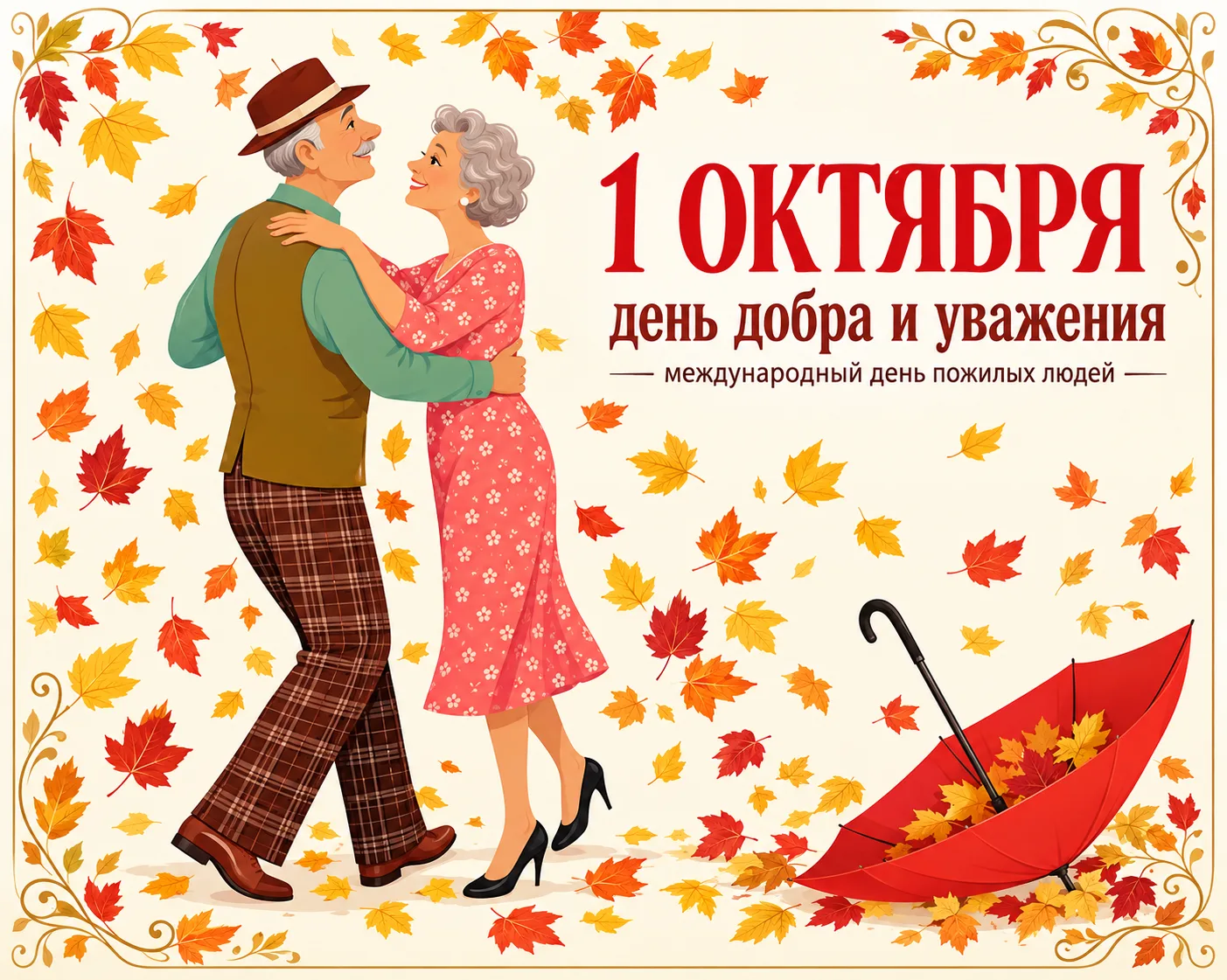 С Днём старшего поколения! С Днём пожилых людей! 💞