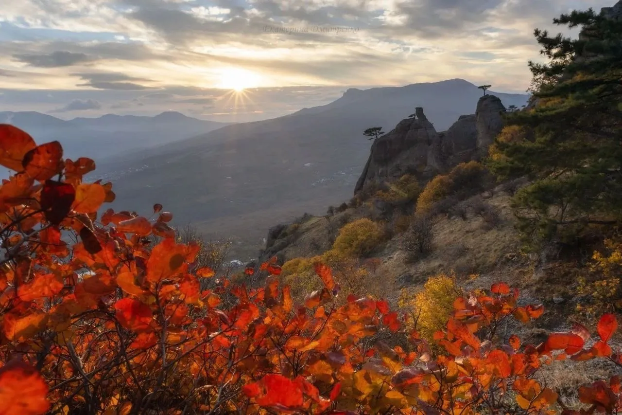 Солнечная осень 🍂 у села Лучистое