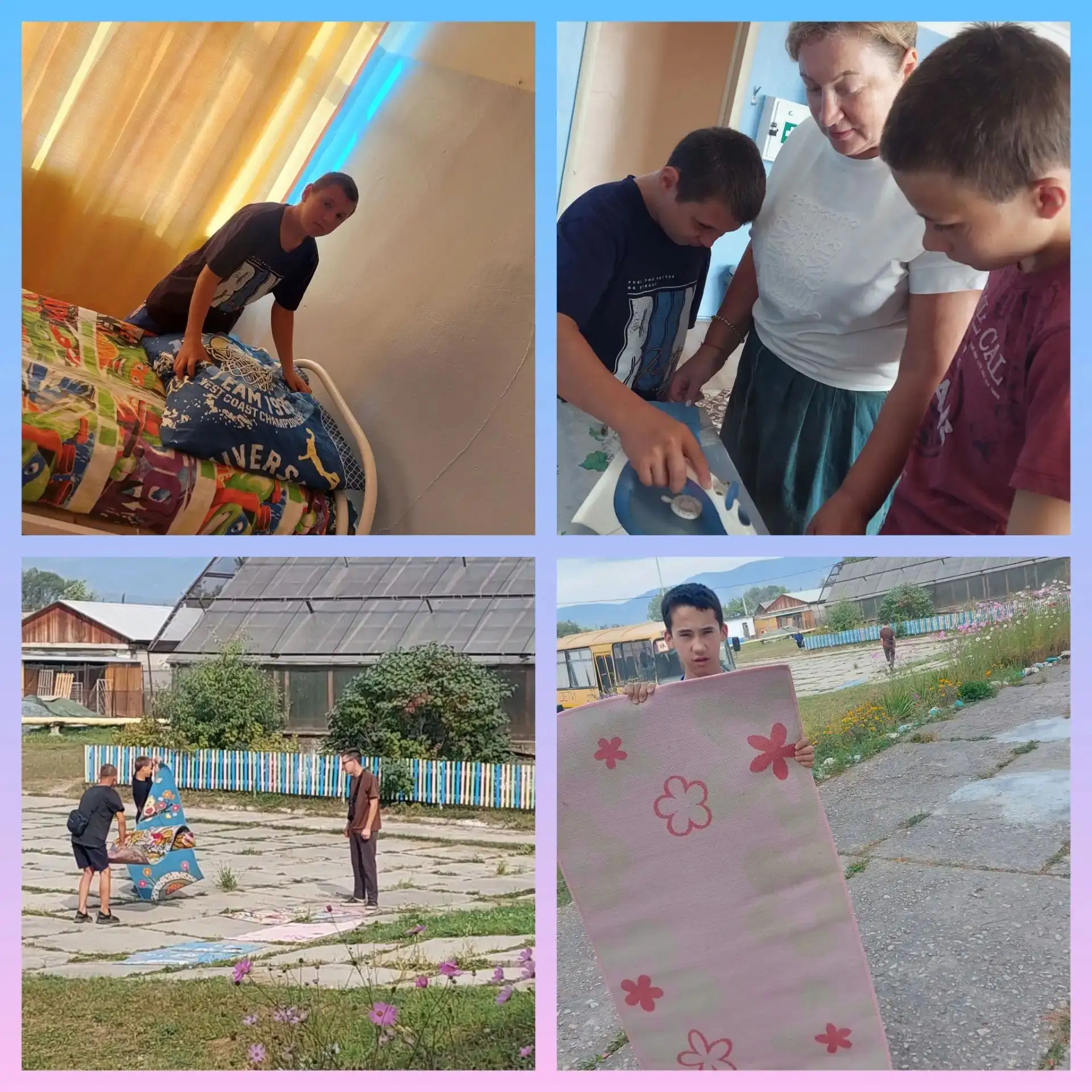 🍀 Первый выходной  день в нашей школе прошёл насыщенно,