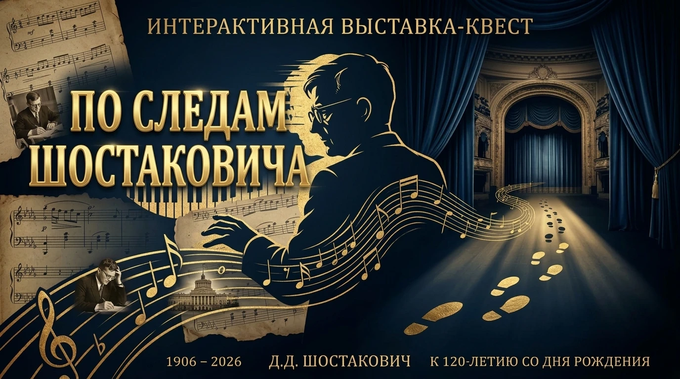 🎵 Интерактивная выставка-квест «По следам Шостаковича», посвящённая 120-летию со Дня Р...