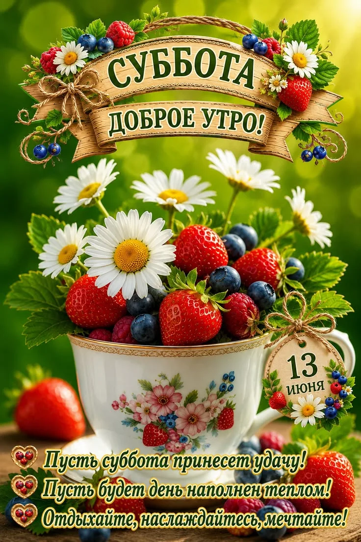 Пусть утро будет чудным, добрым, а день - везением наполнен! ☕🌞🌹
