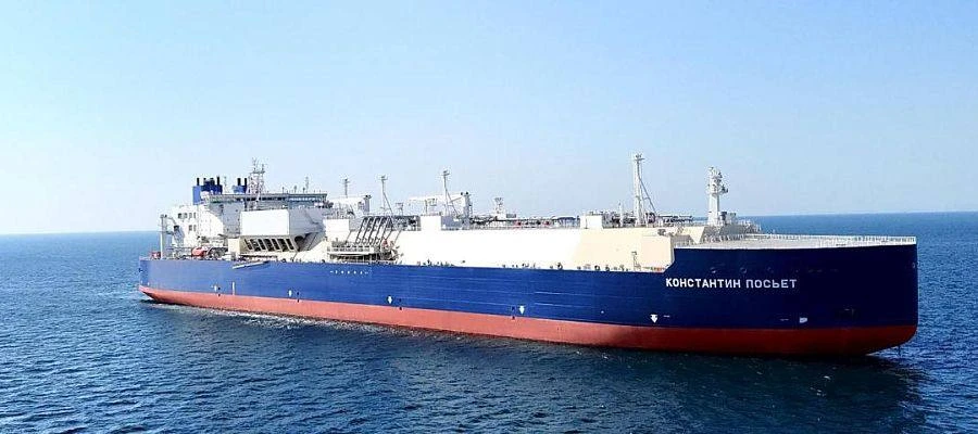 Второй серийный супер-газовоз ледового класса российской постройки «Константин Посьет» ...
