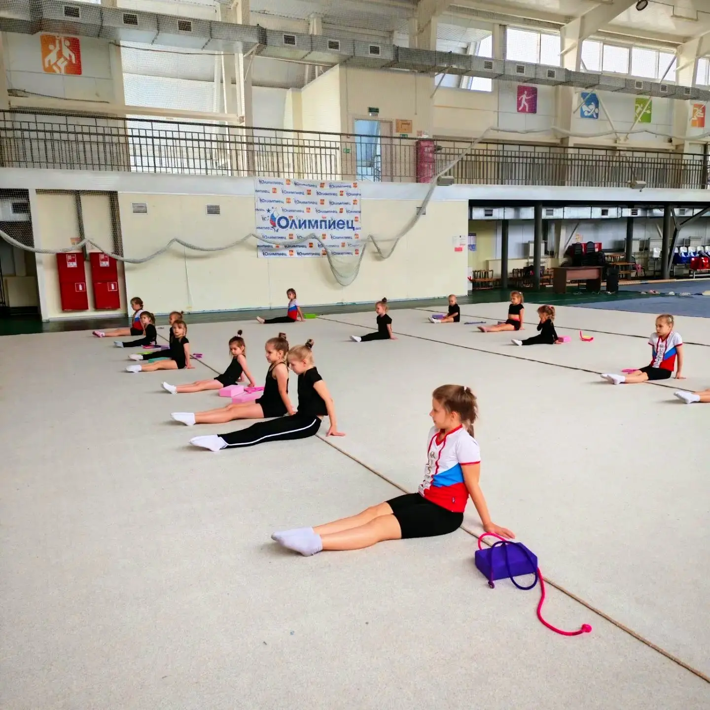 🤸🏽‍♀️Юные воспитанницы объединения по виду спорта художественная гимнастика со своим ...