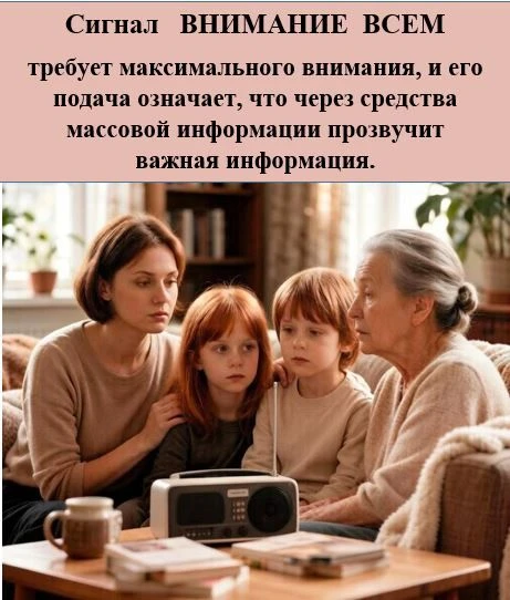 ❗️Сигнал «Внимание всем» — это основной способ оповещения населения о чрезвычайных ситу...