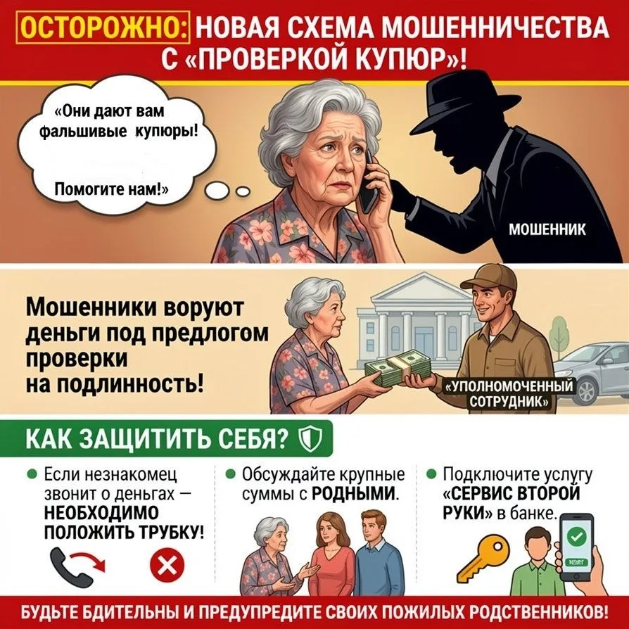 Осторожно: новая схема мошенничества с «проверкой купюр»!