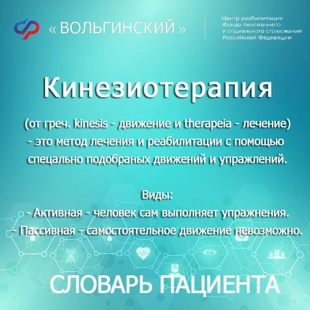 Словарь пациента: Кинезиотерапия
