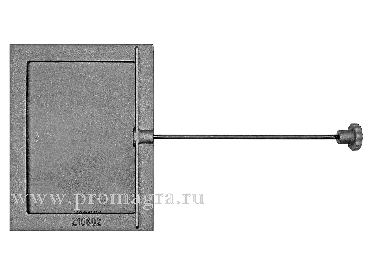 Задвижка для печи Z106 с проходным каналом 225х160 мм (FireWay) имеет удлиненный шток и...