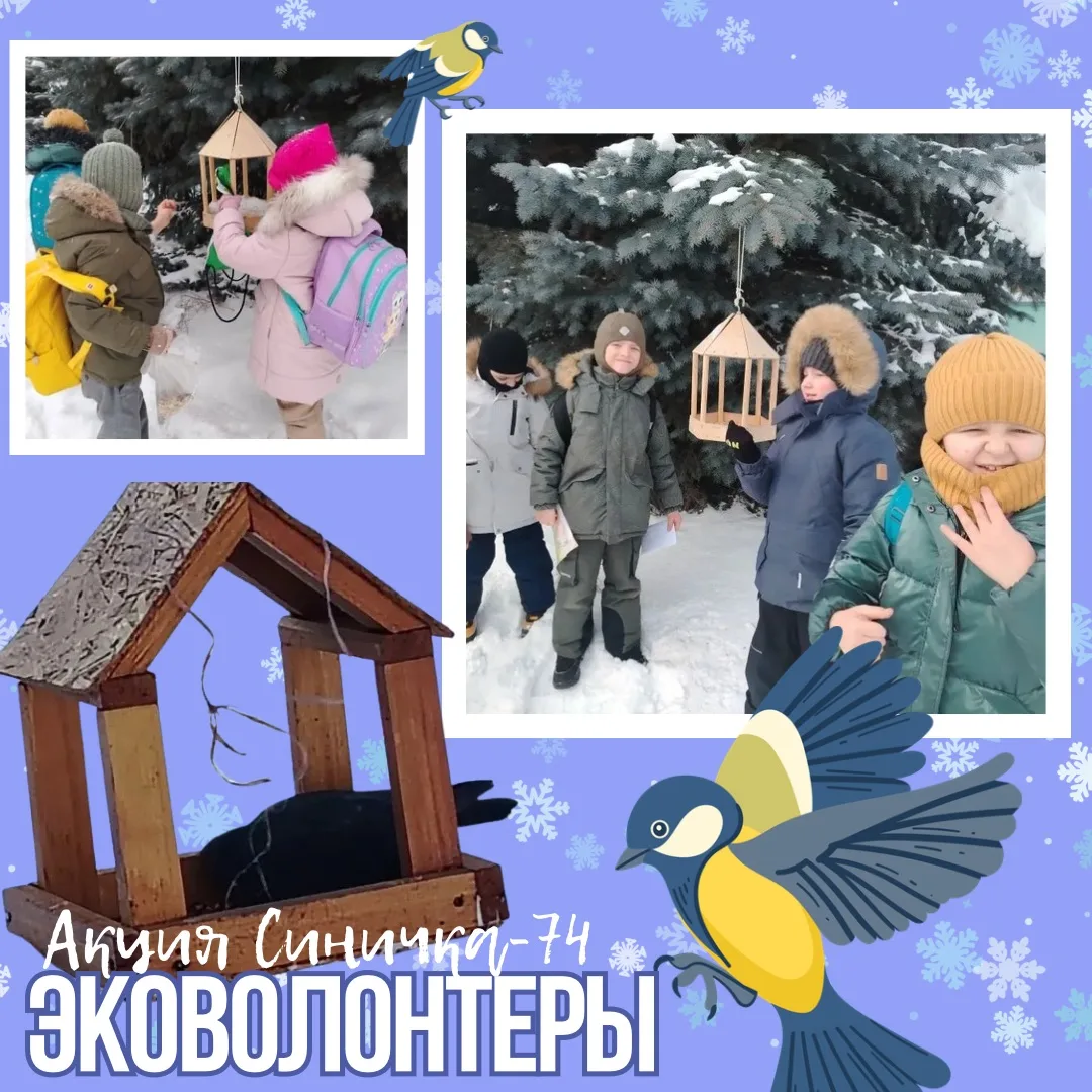 Как здорово, что эковолонтёры 2 «Э» класса продолжают заботиться о птицах даже на каникулах! 💚 Акция