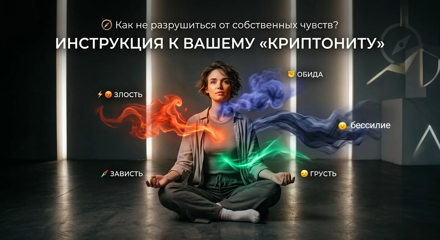 🧭 Как не разрушиться от собственных чувств? Инструкция к вашему «криптониту»
