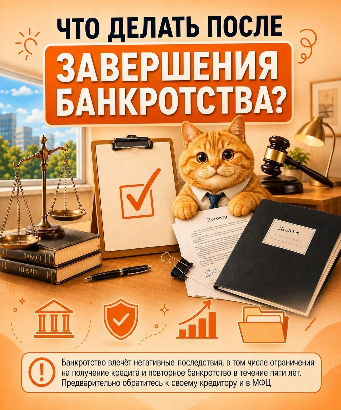 Что делать после завершения процедуры банкротства?