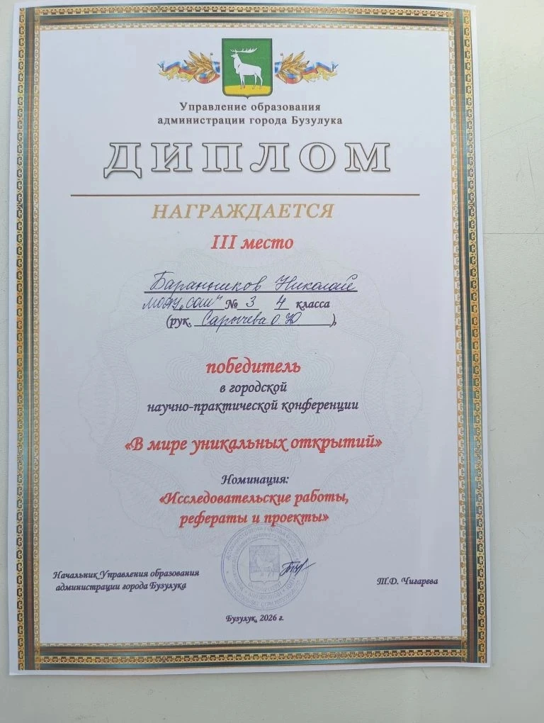 💥30 марта 2026 года в нашем городе состоялась научно-практическая конференция «В мире уникальных отк