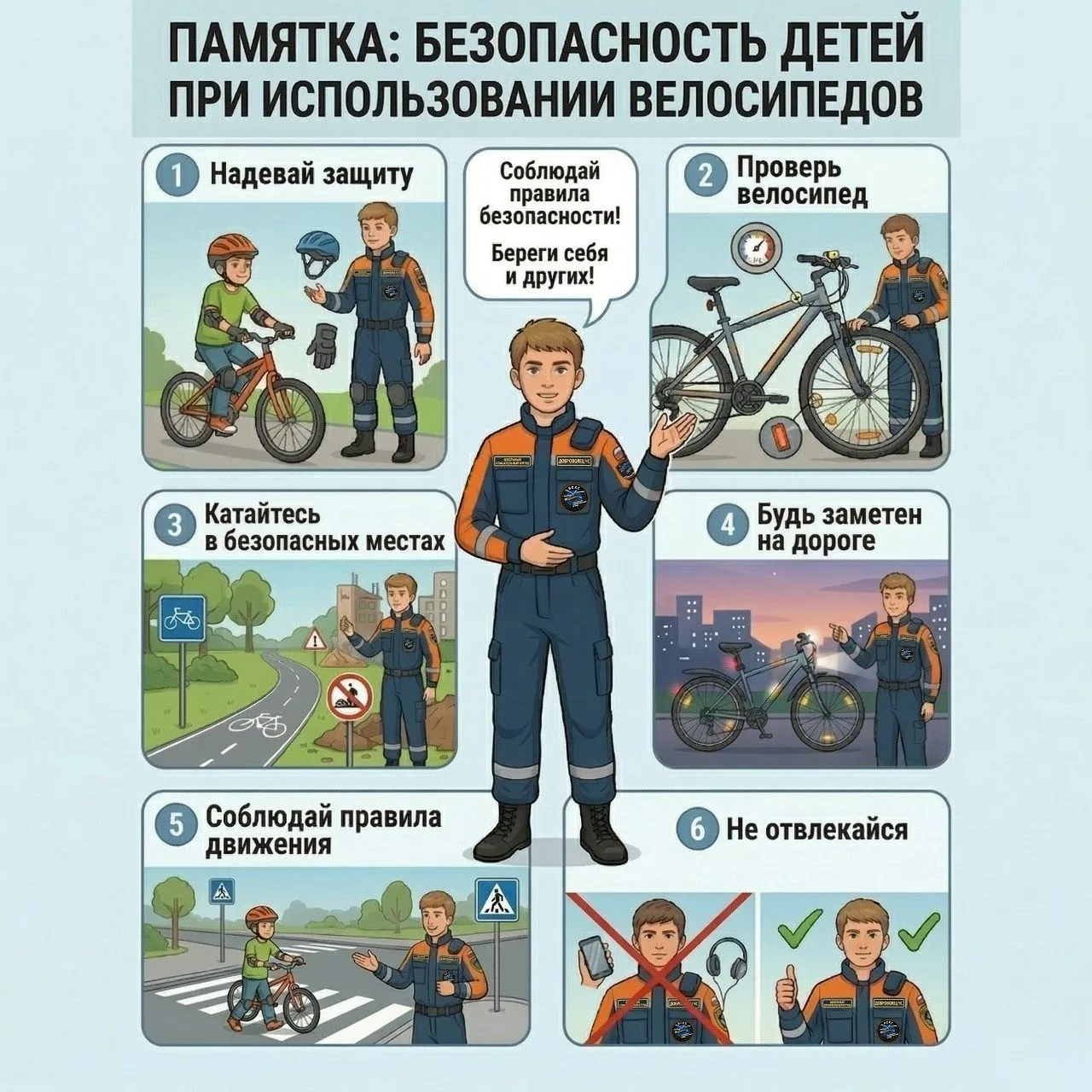 ❗️❗️❗️Чтобы поездка на велосипеде была приятной и безопасной, важно знать и соблюдать п...