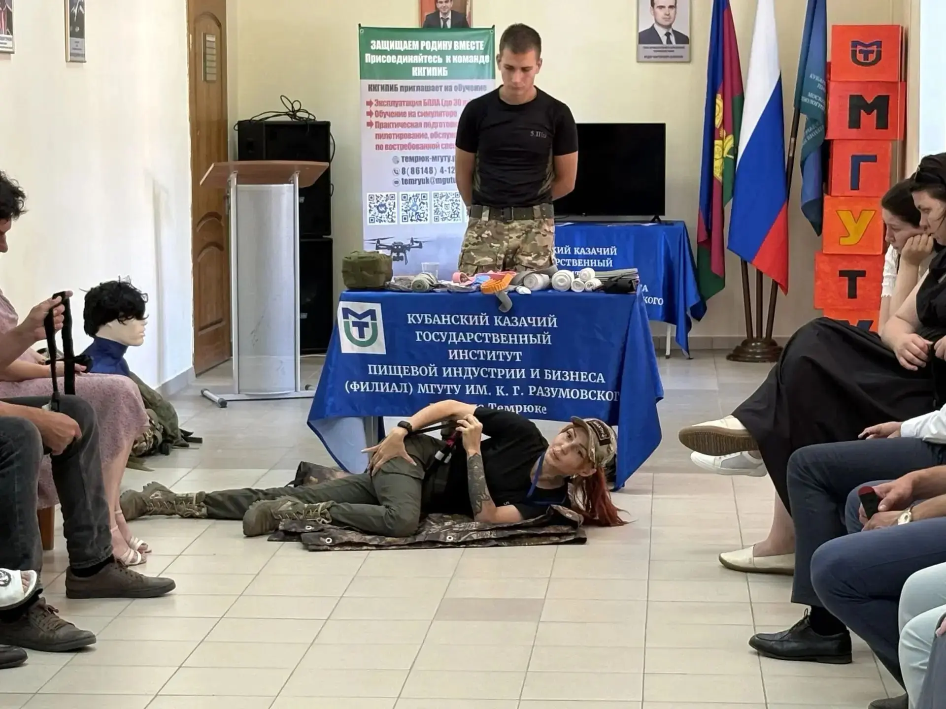 В ККГИПИБ состоялись лекции-практикумы по оказанию первой доврачебной помощи. Более 100 участников п