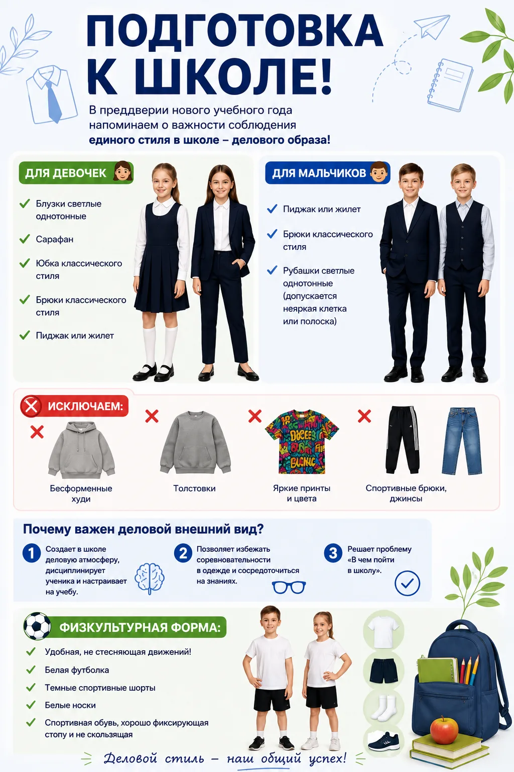 ПОДГОТОВКА К ШКОЛЕ!