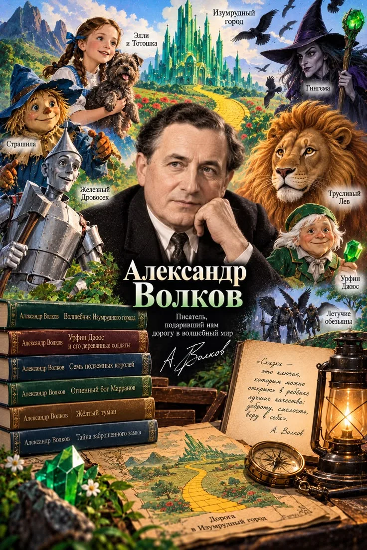 📚Александр Мелентьевич Волков — русский и советский писатель✍️, драматург, переводчик ...