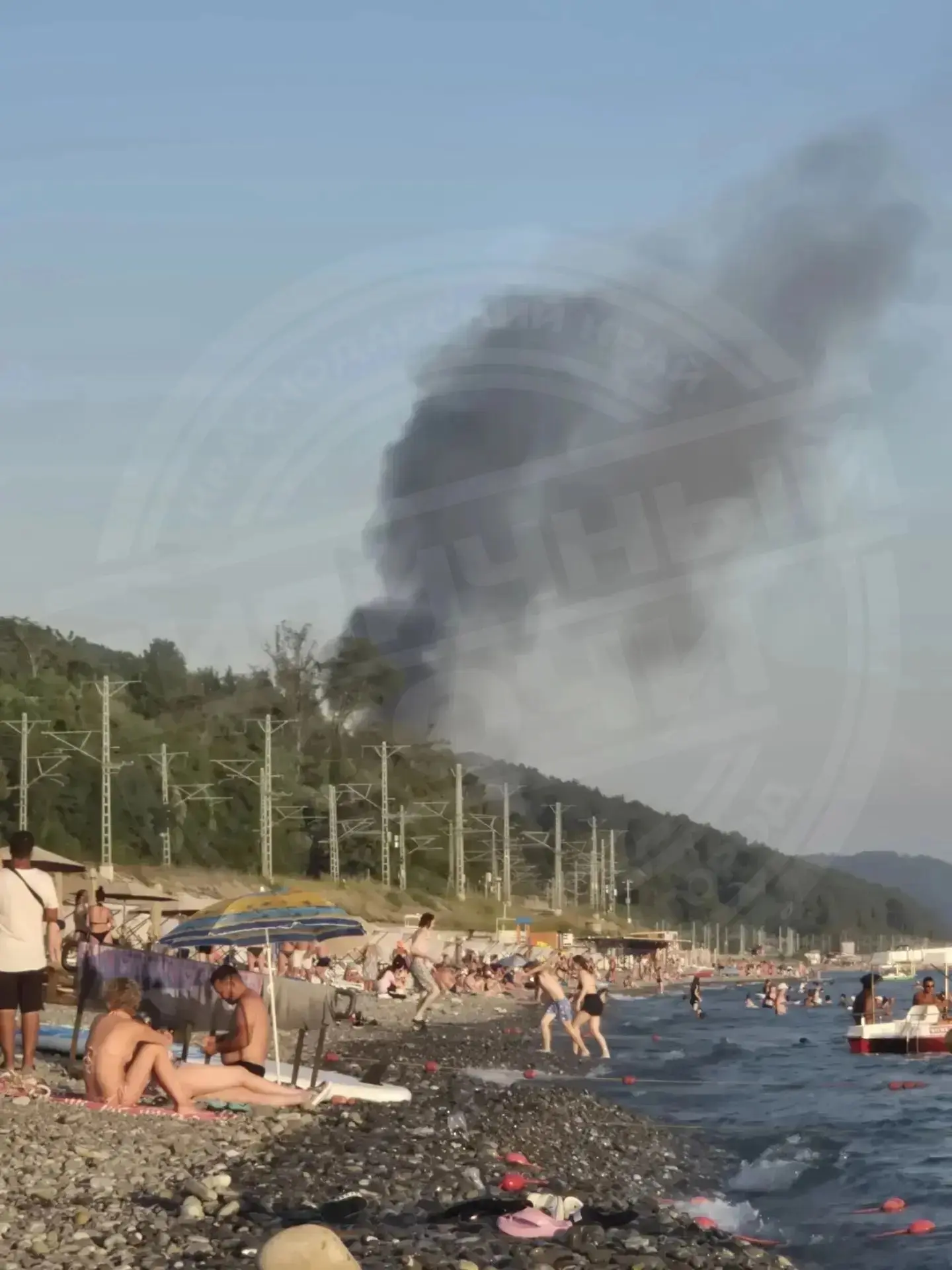 🔥В окрестностях посёлка Лазаревское заметили пожар