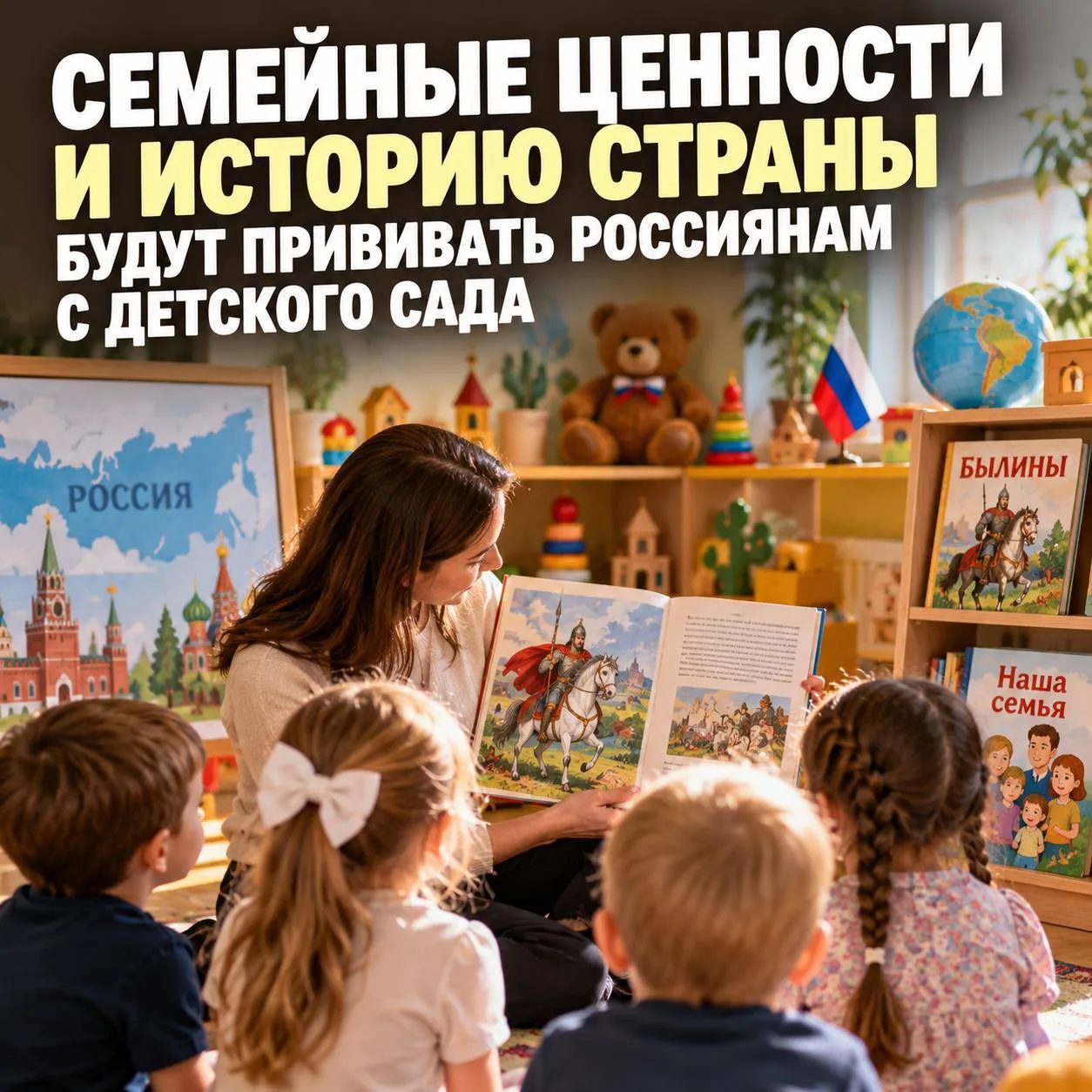 📚 Семейные ценности начнут прививать с детского сада