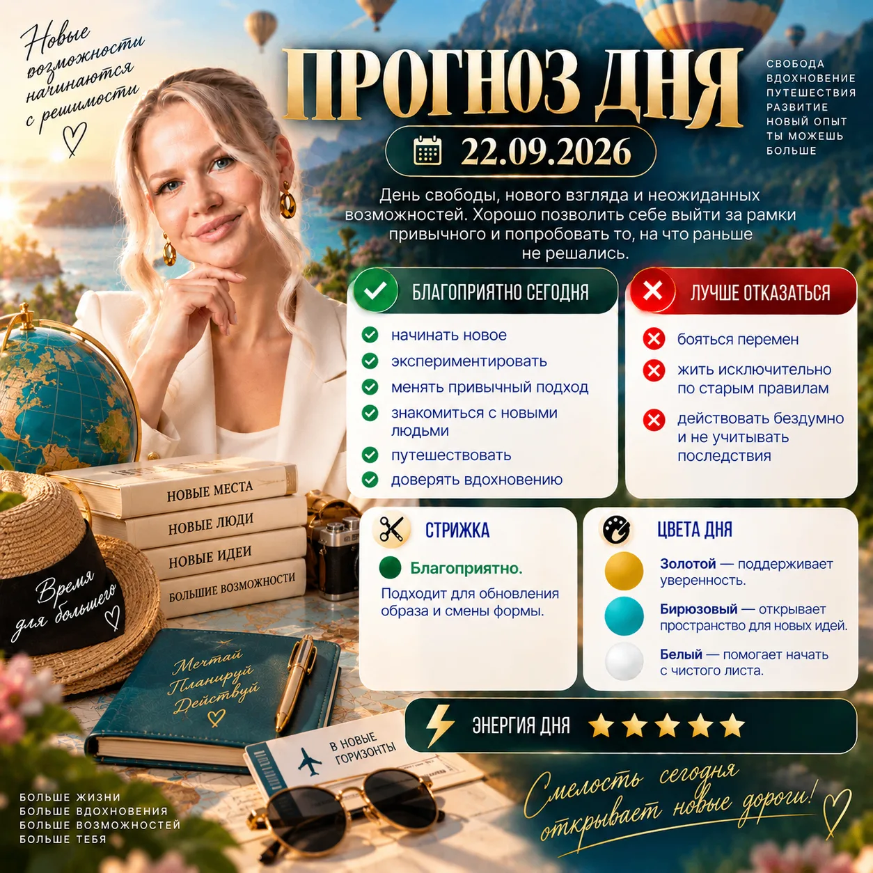 📅 Прогноз дня — 22.09.2026г