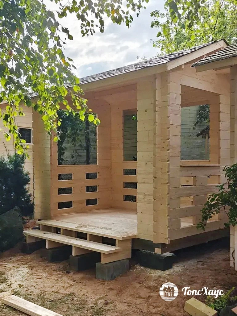 🏡 Третье строение ТопсХаус на участке нашей заказчицы Натальи в Новой Москве.