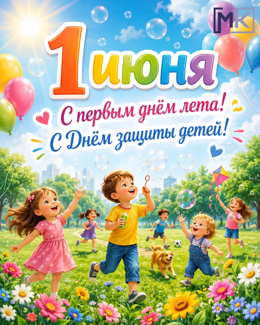 1 июня — первый день лета и День защиты детей