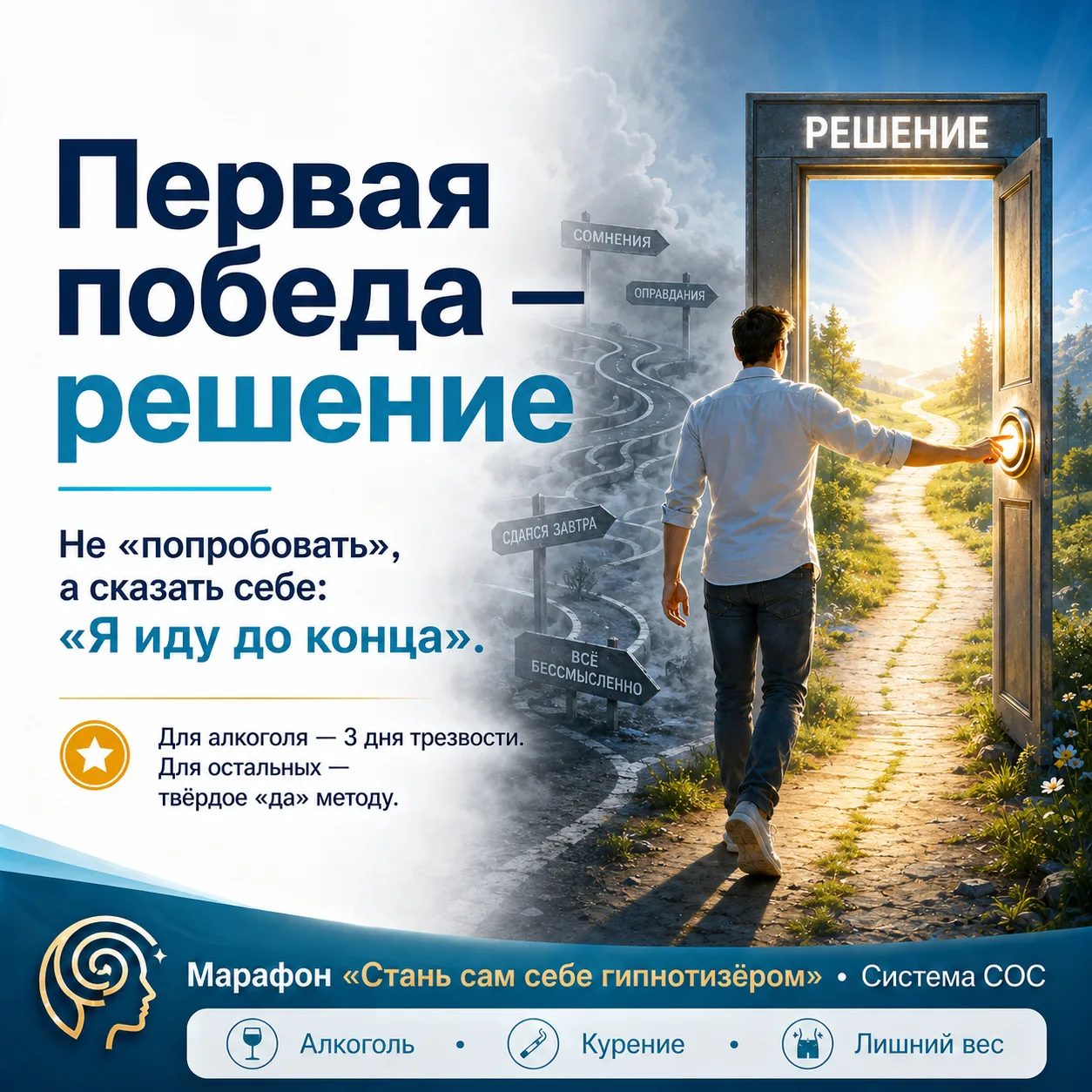 Первая победа — это твёрдое решение