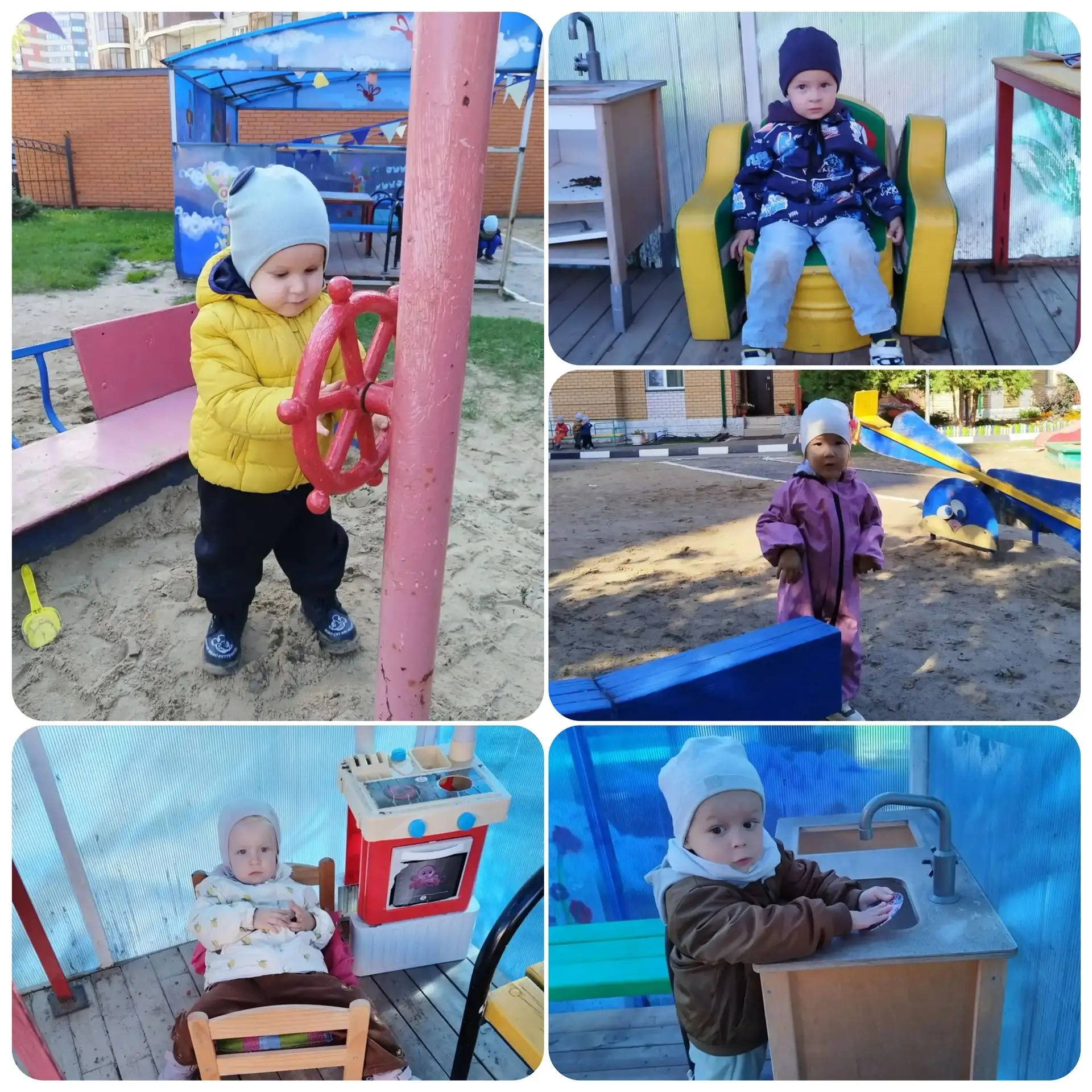 🌞 На прогулке малыши заряжаются энергией и радостью! 💛