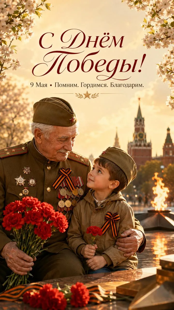 С Днём Победы!

9 Мая - день памяти, гордости и глубокой благодарности.

Мы вспоминаем поколение, ко
