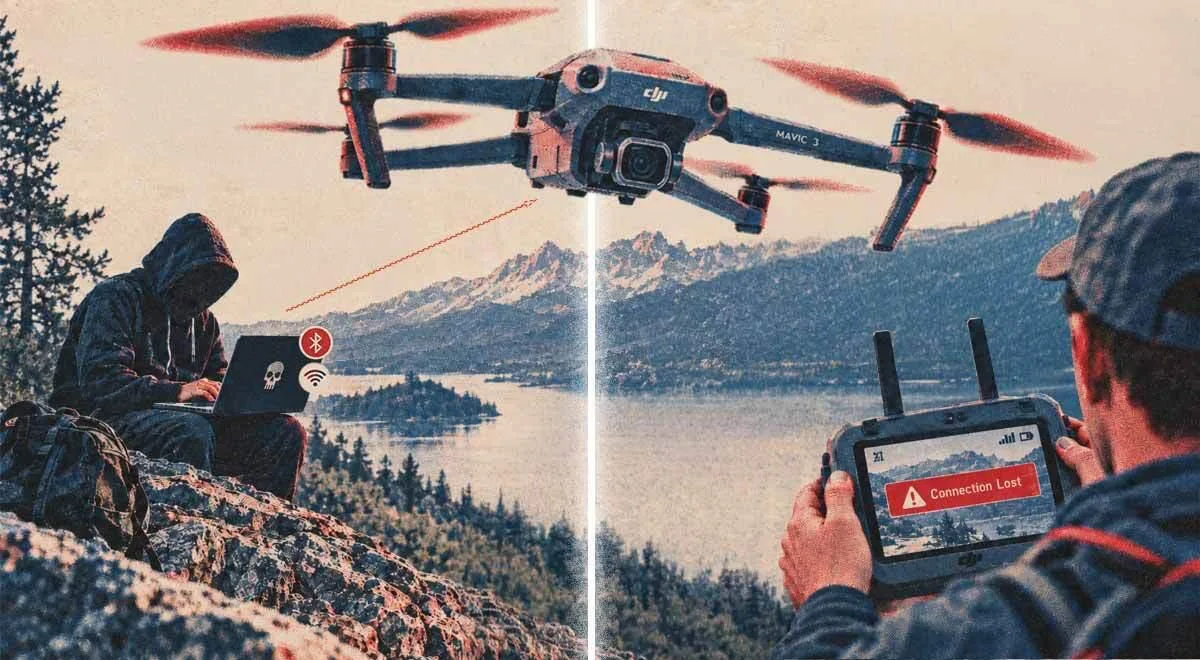 Уязвимость Bluetooth может позволить хакерам захватывать дроны DJI в воздухе❗️