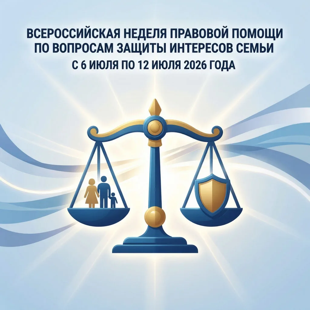 📢 Сообщаем о проведении Всероссийской недели правовой помощи по вопросам защиты интересов семьи с 6