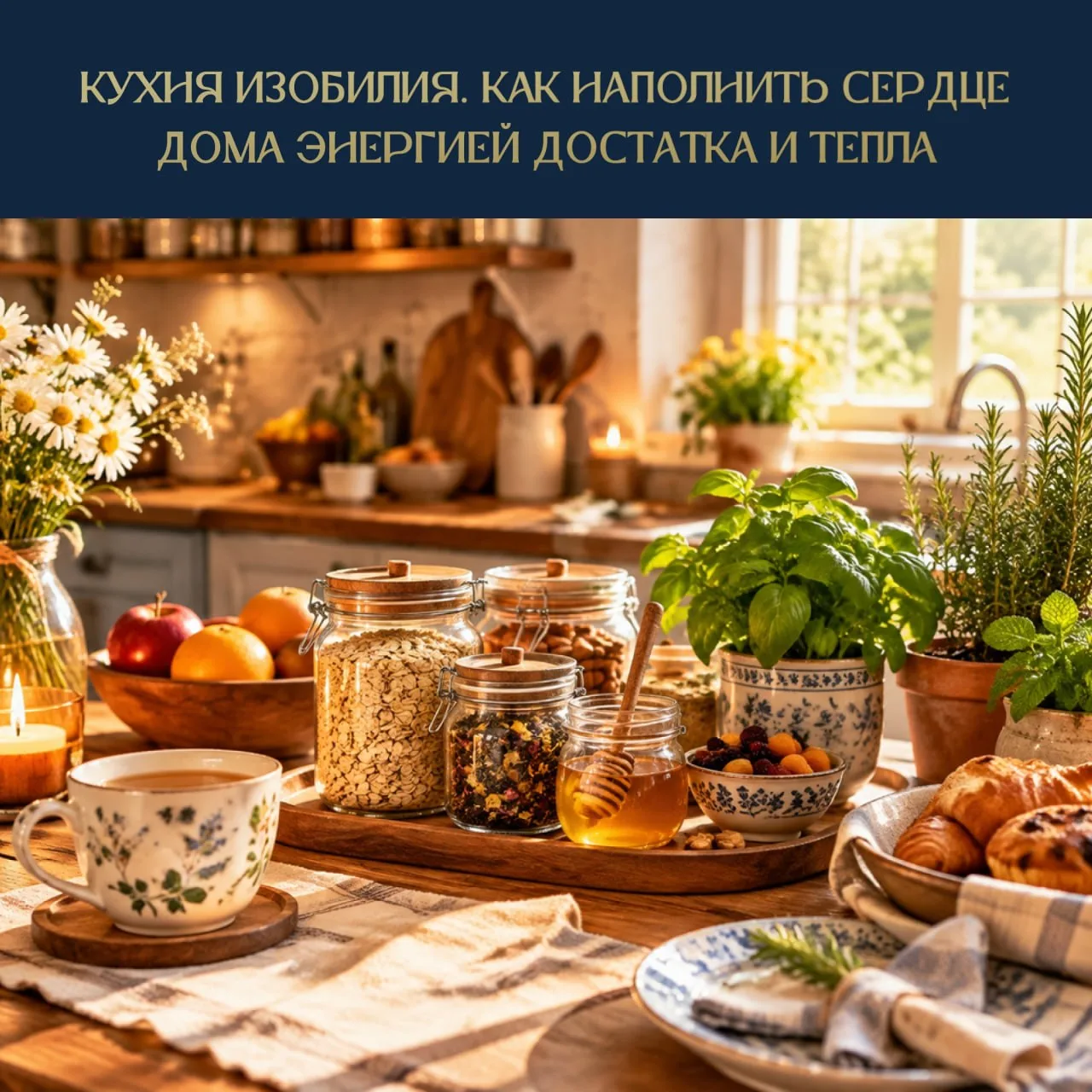 🍯✨ Кухня изобилия. Как наполнить сердце дома энергией достатка и тепла