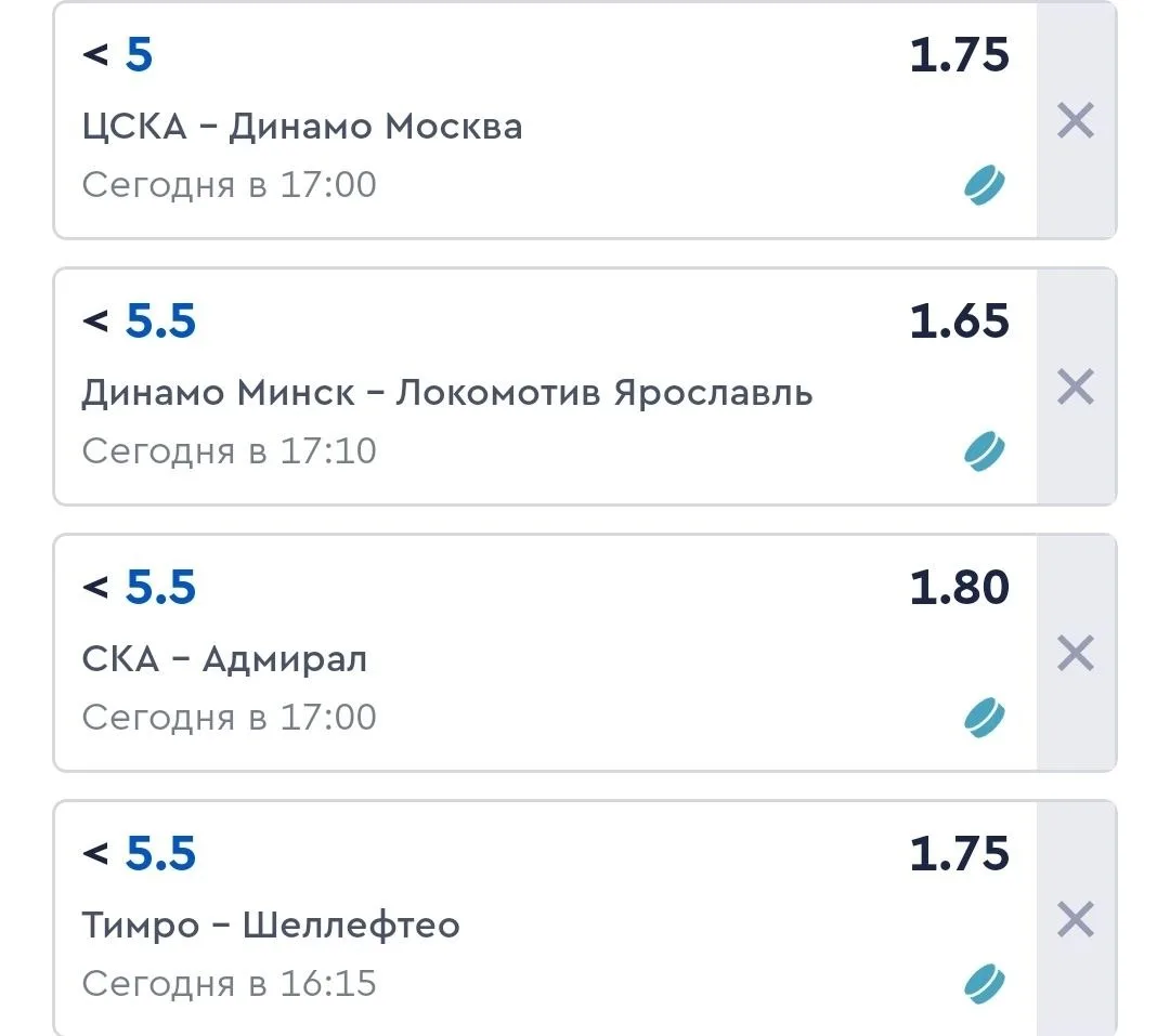🏒Продолжаю тест прогнозов на тоталы в хоккее