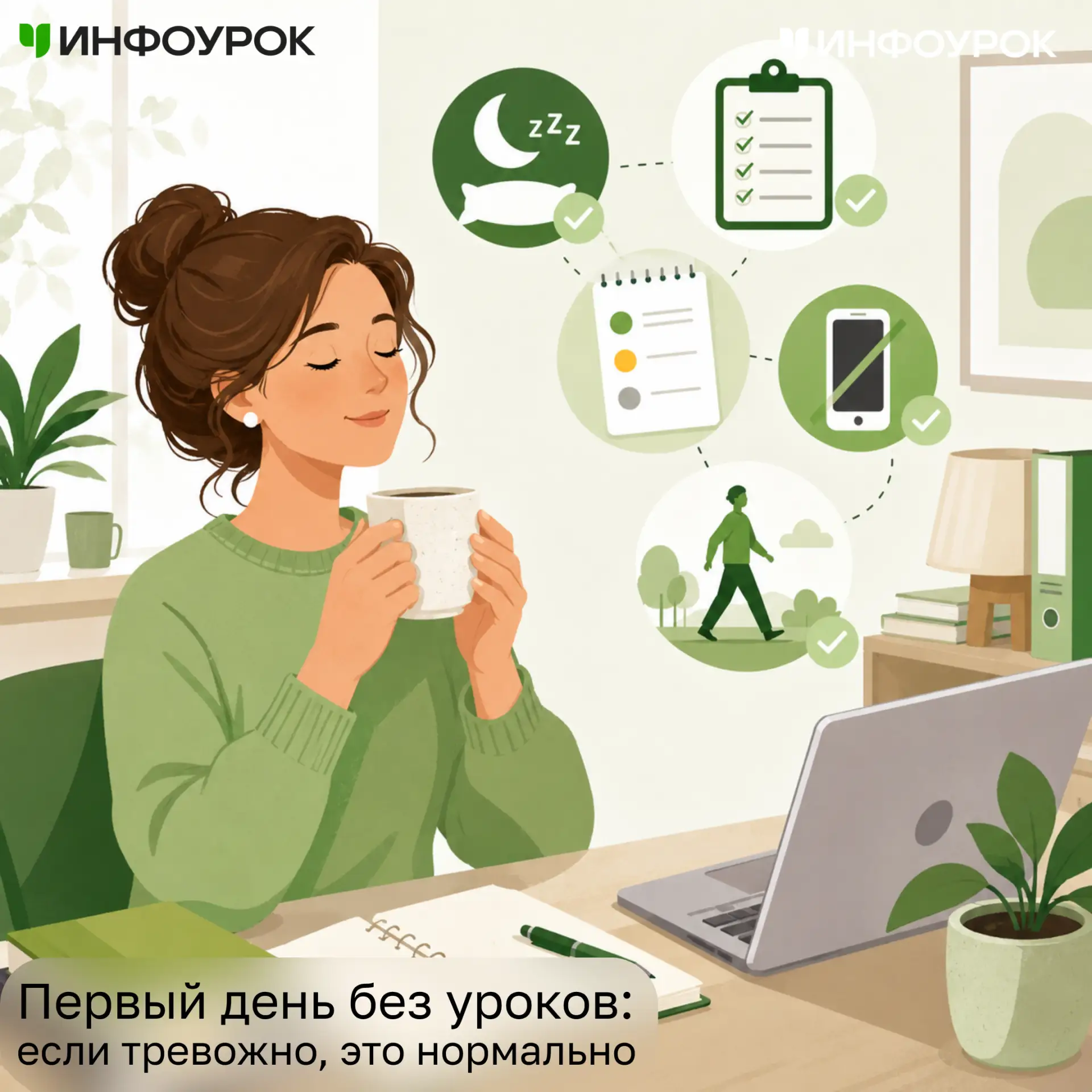 ➡️ Первый день без уроков иногда не похож на отдых.